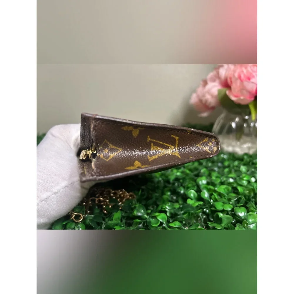 Louis Vuitton Monogram Pochette Accessoires Chain Convertible Clutch Pouch